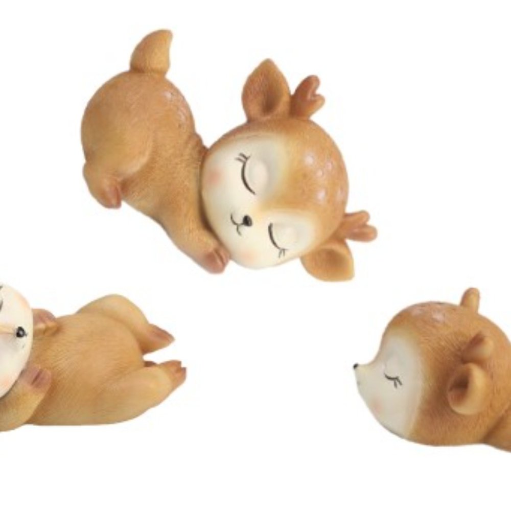 Deer Sleeping Home Decoration Ornaments 3pcs. lot Accessories